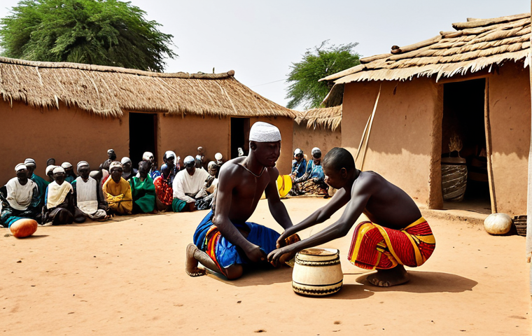 세네갈에서 스포츠 경기 관람 - Vibrant Football Match** "A lively football game in Dakar, Senegal. The players are fully clothed i...